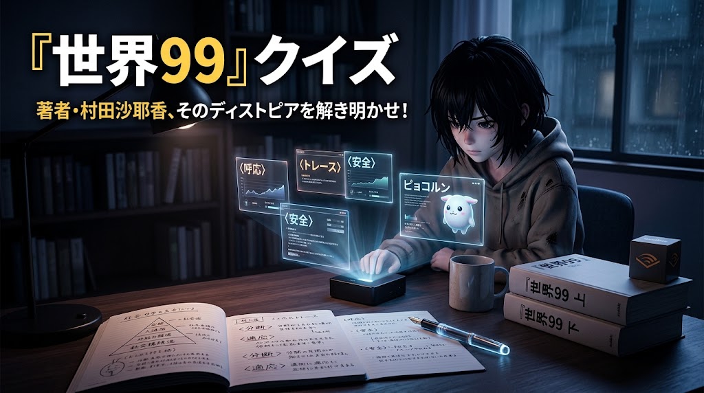 【村田沙耶香『世界99』クイズ】注目のディストピア大長編の知識に挑む【一問一答|全10問】